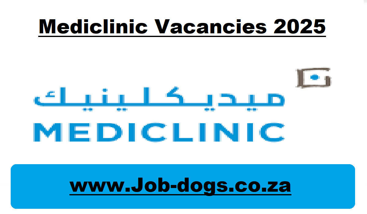 Mediclinic Vacancies 2025