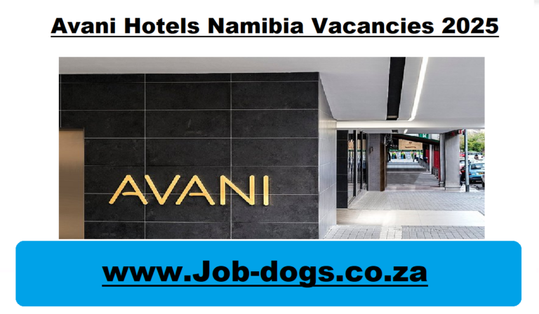 Avani Hotels Namibia Vacancies 2025