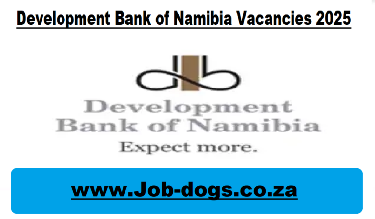 Development Bank of Namibia Vacancies 2025