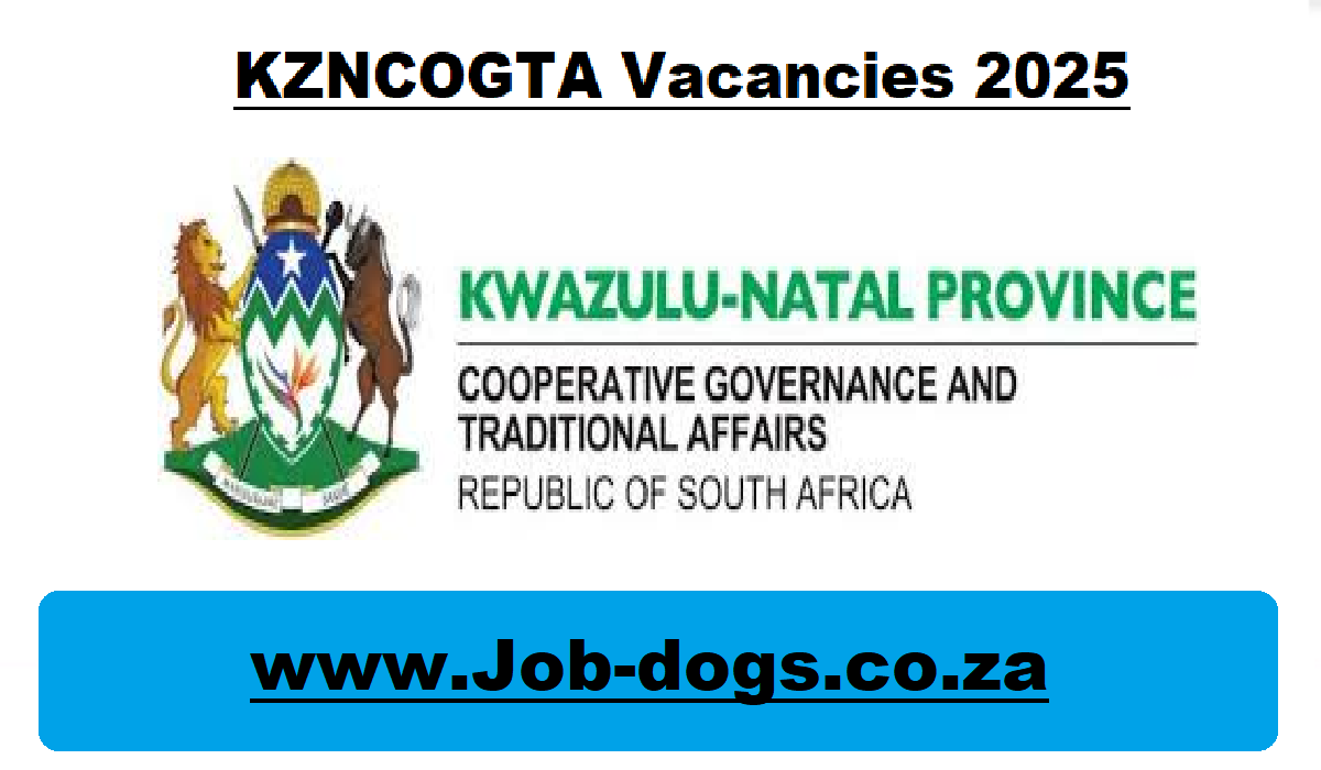 KZNCOGTA Vacancies 2025