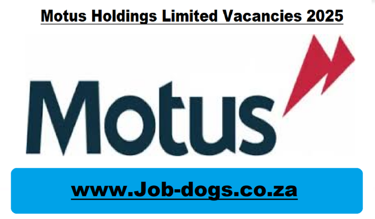 Motus Holdings Limited Vacancies 2025